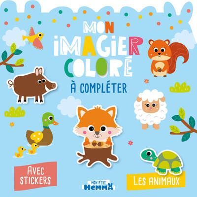 Mon P'tit Hemma - Mon imagier coloré à compléter - Les animaux - Avec stickers -  Carotte Et Compagnie