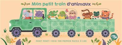 Mon petit train d'animaux Pouet pouet ! Voici ton premier puzzle à lire