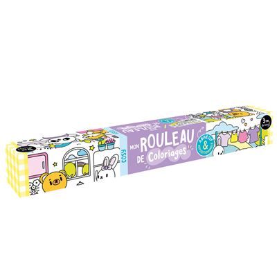 Mon rouleau de coloriages adhesif - cosy -