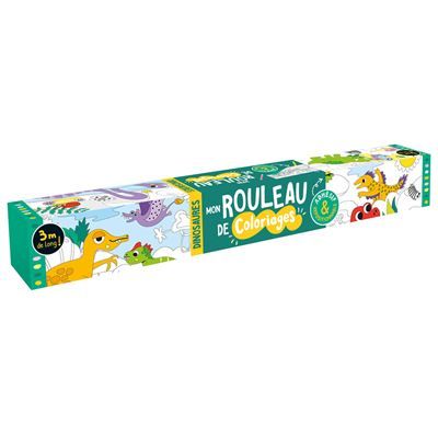 MON ROULEAU DE COLORIAGES - DINOSAURES - Mon rouleau de coloriages - Dinosaures -