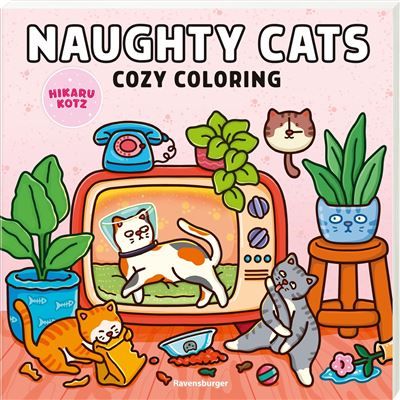 Naughty Cats - Cozy Coloring