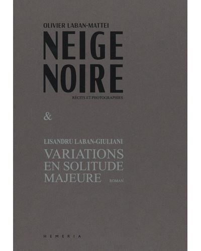 Neige noire livre photo + roman