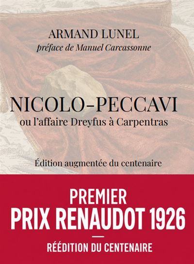 Nicolo-Peccavi Ou l'affaire Dreyfus à Carpentras