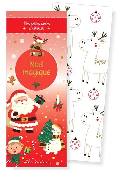 Noël magique - Mes petites cartes à colorier 35 illustrations à personnaliser