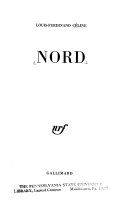 Couverture de Nord par Louis-Ferdinand Céline
