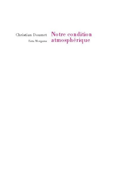 Notre condition atmosphérique