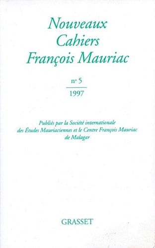 Nouveaux cahiers Francois Mauriac n°05