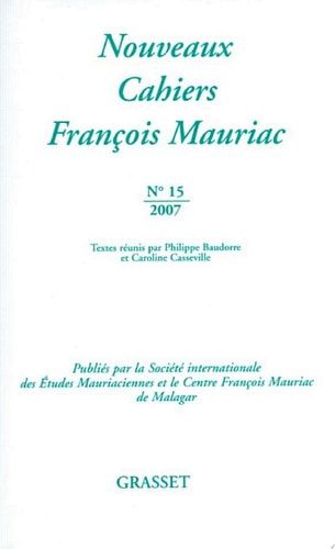 Nouveaux cahiers François Mauriac N°15