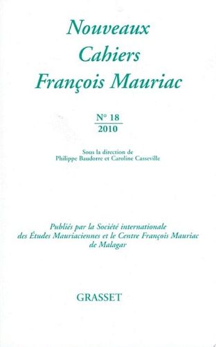 Nouveaux cahiers François Mauriac N°18