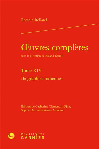 Oeuvres complètes Biographies indiennes