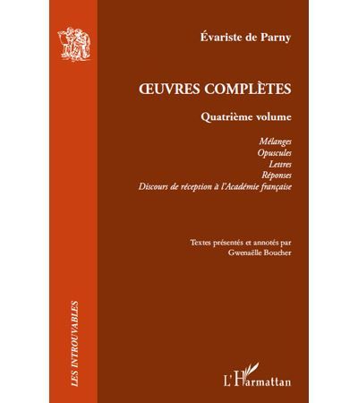 Oeuvres Complètes Quatrième volume