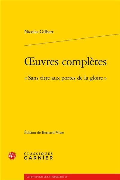 Oeuvres complètes « Sans titre aux portes de la gloire »