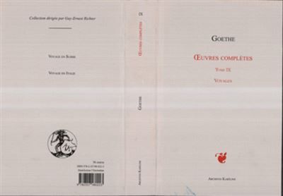 OEuvres complètes Tome IX Voyages