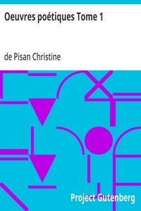 Oeuvres poétiques Tome 1