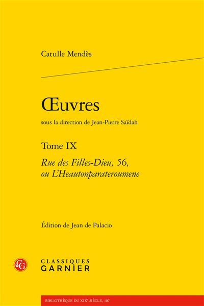 Oeuvres Rue des Filles-Dieu, 56, ou L'Heautonparateroumene