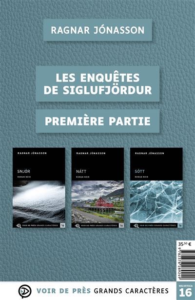 Offre decouverte les enquetes de siglufjordur (snjor – natt – sott) Edition en gros caractères, accessible pour les malvoyants