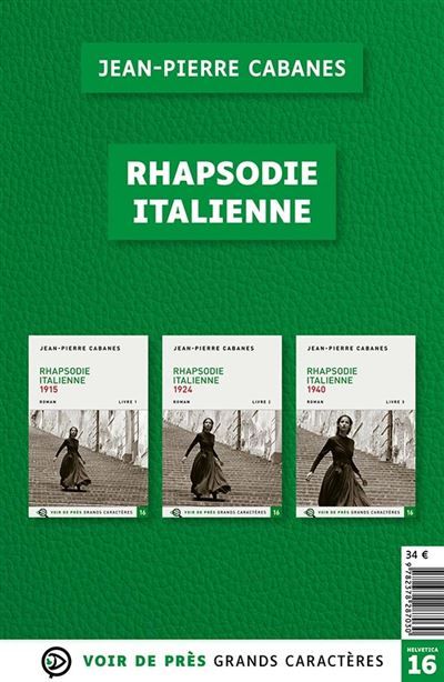 Offre decouverte rhapsodie italienne Grands caractères, édition accessible pour les malvoyants