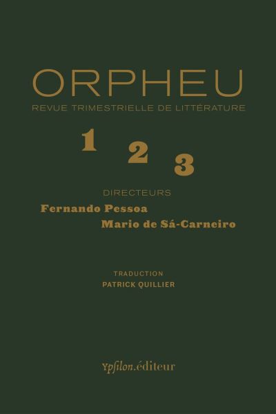 Orpheu Revue Trimestrielle de Littérature