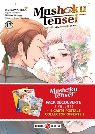 Pack Mushoku Tensei - vol. 17 / Mushoku Tensei - Les aventures de Roxy - vol. 01 + carte postale - Yuka Fujikawa