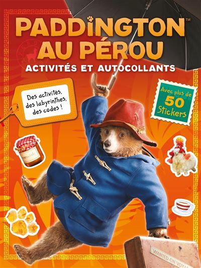 Paddington au Pérou - Activités et autocollants