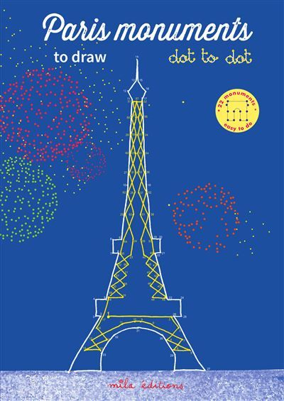 Paris monuments to draw dot to dot 22 monuments easy to do!