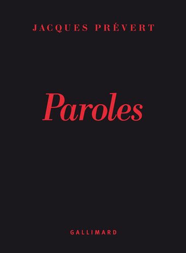 Couverture de Paroles par Jacques Prévert