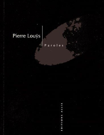 Paroles - Accompagnées de quinze photographies