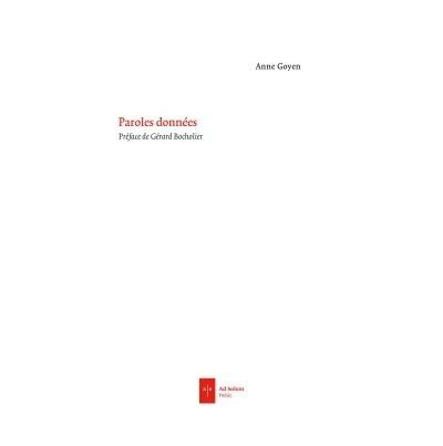 Paroles données