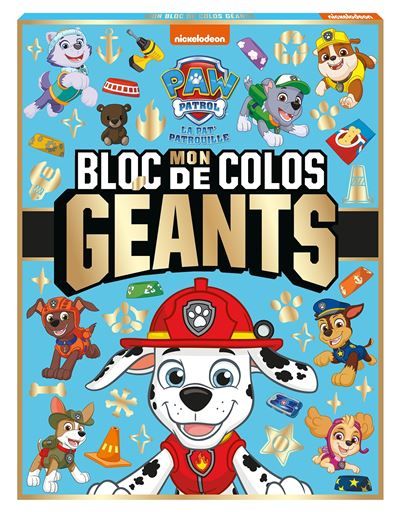 Pat' Patrouille - Mon bloc de colos géants Grand bloc de coloriage