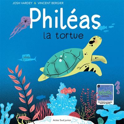 Philéas la tortue de mer Avec un QR code
