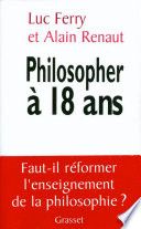 Philosopher à 18 ans