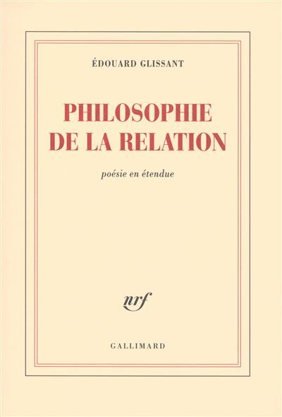 Philosophie de la Relation Poésie en étendue