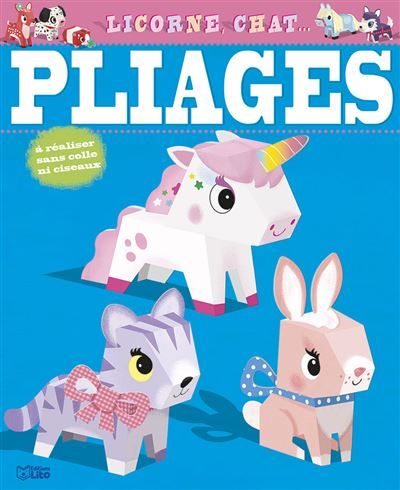 Pliage licorne chat -