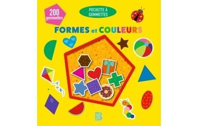 Pochette à gommettes - Formes et couleurs