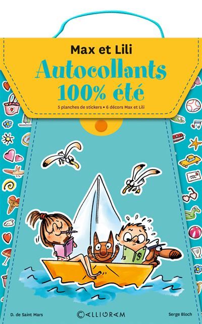 Pochette autocollants Max et Lili 100% été