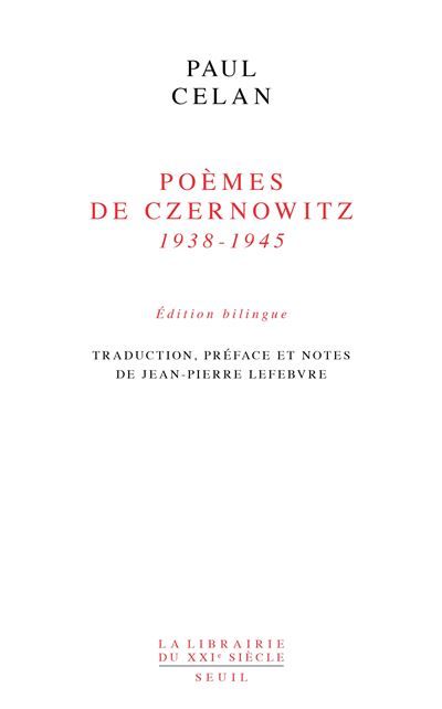 Poèmes de Czernowitz (1938-1945)