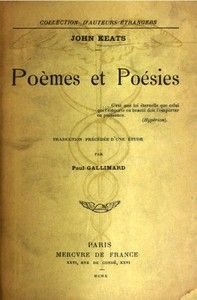Poèmes et Poésies: Traduction précédée d'une étude par Paul Gallimard