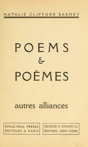 Poems & Poèmes; autres alliances