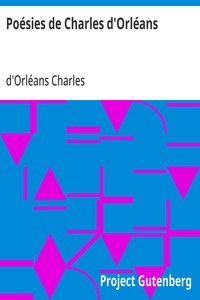 Poésies de Charles d'Orléans