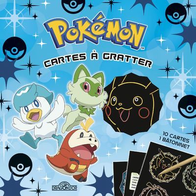 Pokémon - Cartes à gratter - Paldéa - 10 cartes a gratter + 1 batonnet