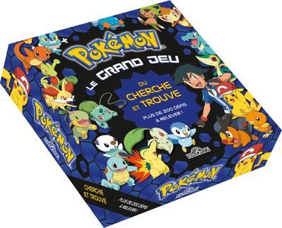 Pokémon - Le grand jeu du Cherche et Trouve - Livre avec 200 cartes et 10 planches