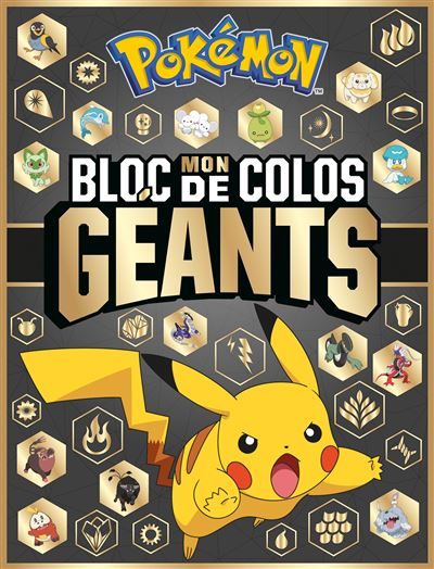 Pokémon - Mon bloc de colos géants Grand bloc de coloriage