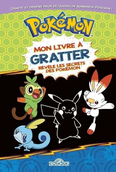 Pokémon - Mon livre à gratter - Révèle les secrets des Pokémon avec 1 baton