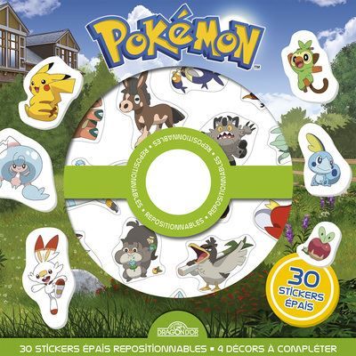 Pokémon - Pochette de stickers repositionnables - Cherche-et-trouve et jeux ! -
