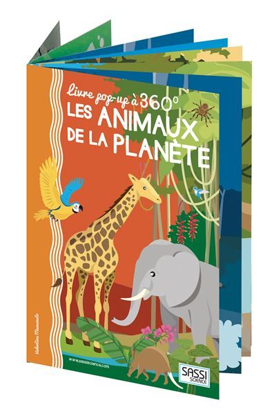 Pop-up 360 - Les animaux de la planète 5 ans livre pop-up à 360°