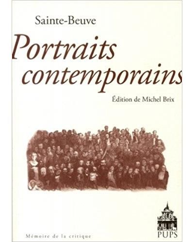 Portraits contemporains de sainte beuve