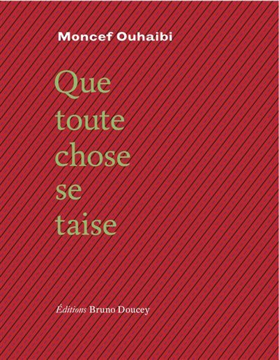 QUE TOUTE CHOSE SE TAISE bilingue français/arabe