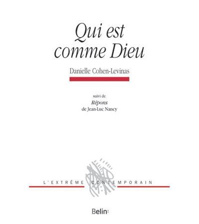 Qui est comme Dieu - Michel Deguy