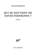 Qui se souvient de David Foenkinos