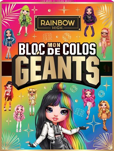 Rainbow High - Mon bloc de colos géants (éd. n°1) Grand bloc de coloriage